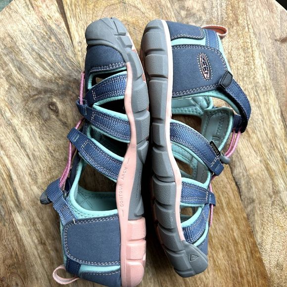 Keen Flint Stone Ocean Wave  Sea Camp II Fisherman Water Sandal Shoes Sz 6 NEW - Picture 10 of 16